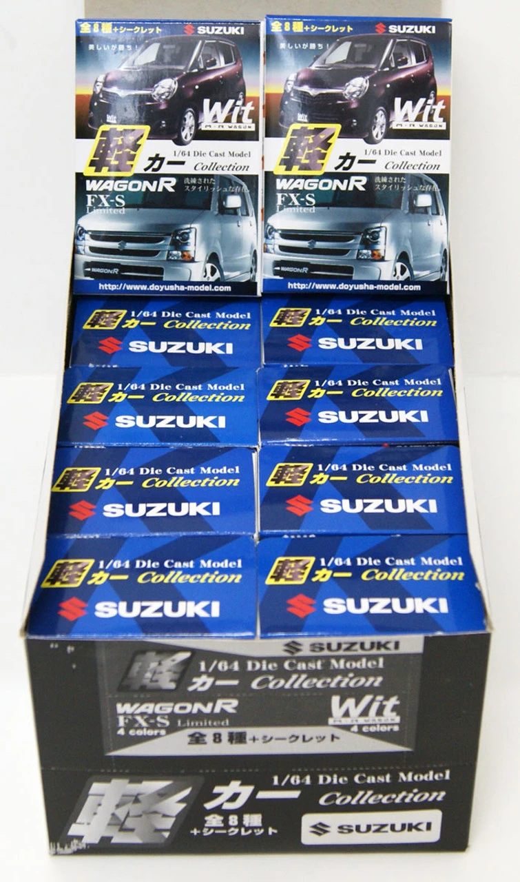 1/64 Die Cast Model Light Car Collection No.2 Suzuki 10 Cars Set Box 3 1/64 Die Cast Model Light Car Collection No.2 Suzuki 10 Cars Set Box
