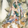 Yanoman Jigsaw Puzzle 10-1296 Japanese Art Ozuma Kaname Hariti Kishimojin & Dogs (1000 Pieces) -Kotobukiya shop 1 73041.1506670109