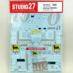 Studio27 ST27-DC777 Alfa Corse #0/#10/#33 Decal W/Etching Plate 1/24 Scale