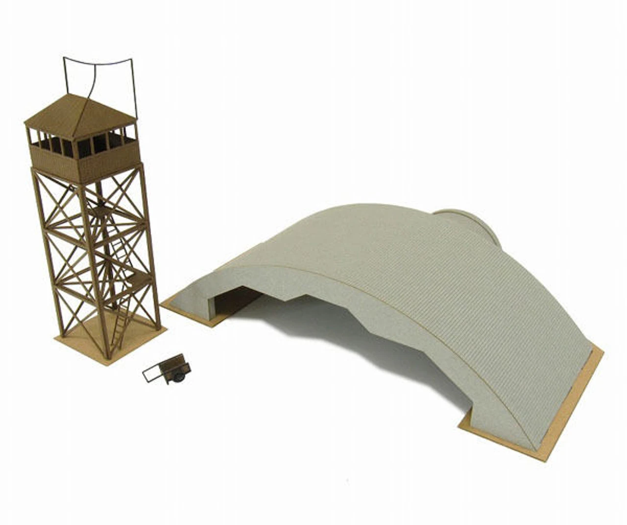 Sankei MK08-10 War Time Air Base 1/144 N Scale Paper Kits 3 Sankei MK08-10 War Time Air Base 1/144 N Scale Paper Kits