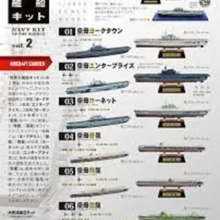 F-toys Navy Kit Of The World Vol. 2 1/2000 Scale 1 BOX 10 Kits Set