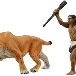 Takara Tomy AL-10 Animal Adventure Saber Tiger (with Neanderthal) Figure