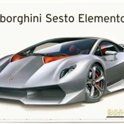 Aoshima The Super Car 1/24 Lamborghini Sesto Elemento '10 Plastic Model