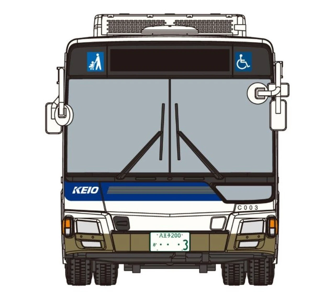 Aoshima Working Vehicle No.10 1/80 The Mitsubishi Fuso Aero Star MP38 (Keio Dentetsu Bus) Plastic Model 4 Aoshima Working Vehicle No.10 1/80 The Mitsubishi Fuso Aero Star MP38 (Keio Dentetsu Bus) Plastic Model - Image 2