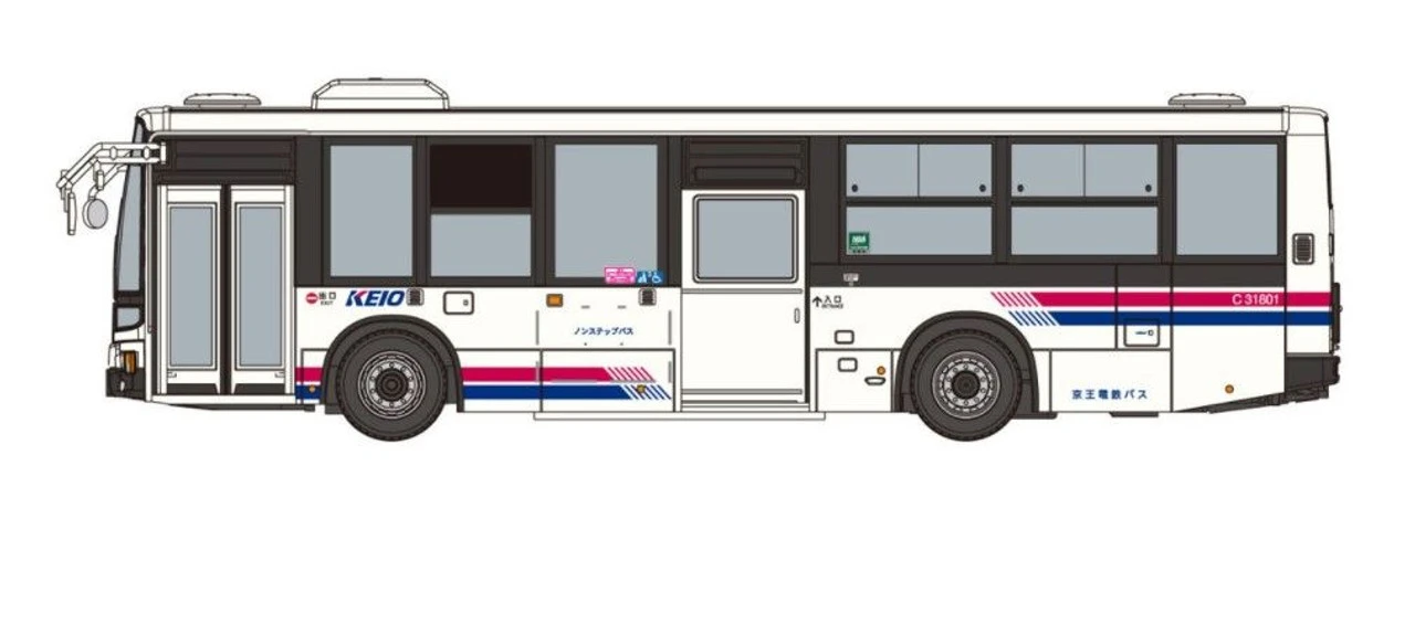 Aoshima Working Vehicle No.10 1/80 The Mitsubishi Fuso Aero Star MP38 (Keio Dentetsu Bus) Plastic Model 5 Aoshima Working Vehicle No.10 1/80 The Mitsubishi Fuso Aero Star MP38 (Keio Dentetsu Bus) Plastic Model - Image 3