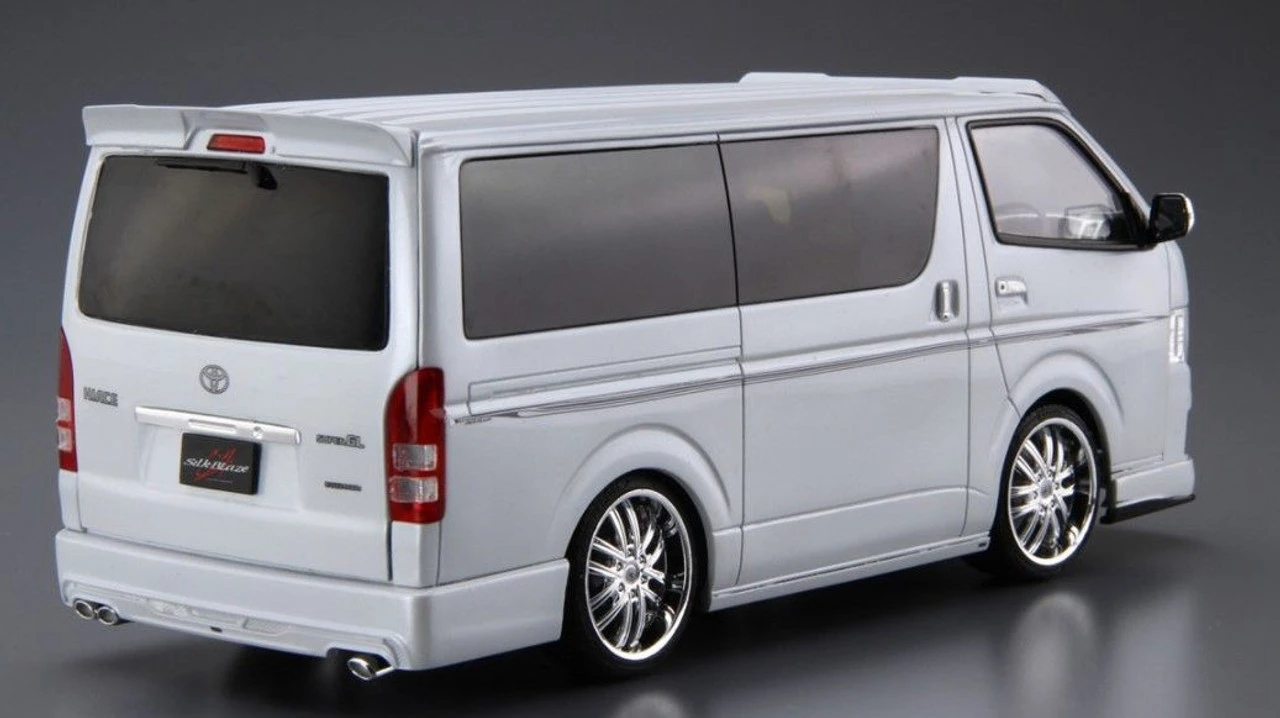 Aoshima The Tuned Car No.28 1/24 Silk Blaze TRH200V Hiace Ver. III '10 Toyota Plastic Model 7 Aoshima The Tuned Car No.28 1/24 Silk Blaze TRH200V Hiace Ver. III '10 Toyota Plastic Model - Image 5