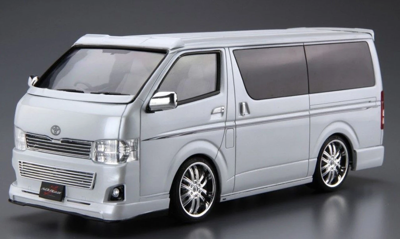 Aoshima The Tuned Car No.28 1/24 Silk Blaze TRH200V Hiace Ver. III '10 Toyota Plastic Model 6 Aoshima The Tuned Car No.28 1/24 Silk Blaze TRH200V Hiace Ver. III '10 Toyota Plastic Model - Image 4