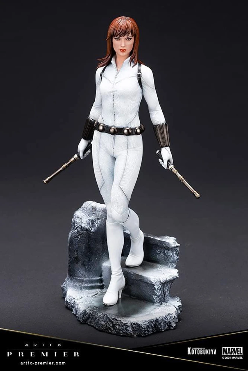 Kotobukiya ARTFX PREMIER Black Widow White Costume Edition 1/10 Easy Assembly Kit Figure (Marvel Universe) 14 Kotobukiya ARTFX PREMIER Black Widow White Costume Edition 1/10 Easy Assembly Kit Figure (Marvel Universe) - Image 12