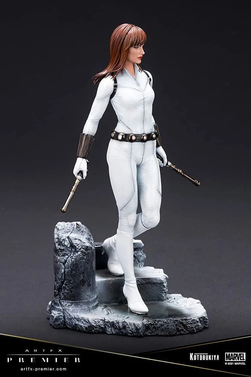 Kotobukiya ARTFX PREMIER Black Widow White Costume Edition 1/10 Easy Assembly Kit Figure (Marvel Universe) 9 Kotobukiya ARTFX PREMIER Black Widow White Costume Edition 1/10 Easy Assembly Kit Figure (Marvel Universe) - Image 7