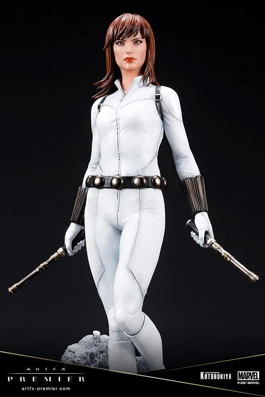 Kotobukiya ARTFX PREMIER Black Widow White Costume Edition 1/10 Easy Assembly Kit Figure (Marvel Universe) 12 Kotobukiya ARTFX PREMIER Black Widow White Costume Edition 1/10 Easy Assembly Kit Figure (Marvel Universe) - Image 10
