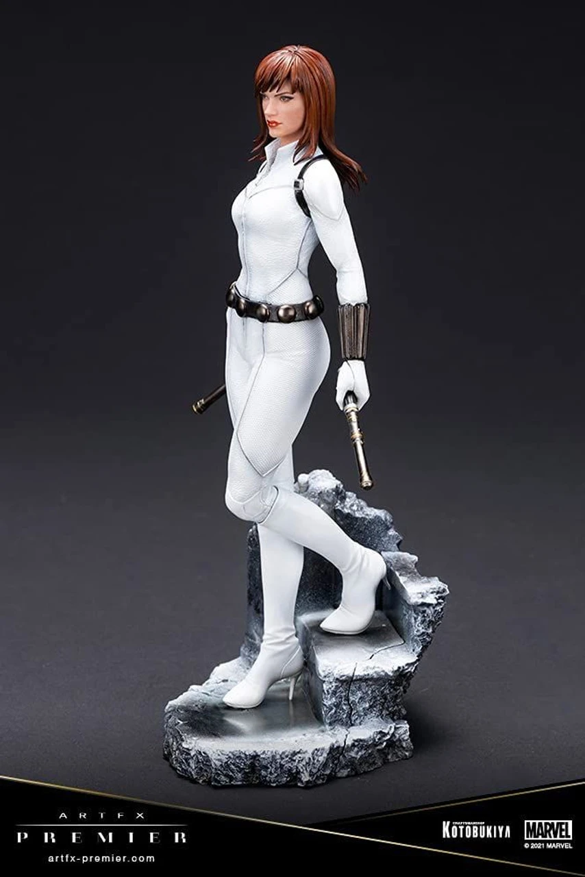Kotobukiya ARTFX PREMIER Black Widow White Costume Edition 1/10 Easy Assembly Kit Figure (Marvel Universe) 4 Kotobukiya ARTFX PREMIER Black Widow White Costume Edition 1/10 Easy Assembly Kit Figure (Marvel Universe) - Image 2