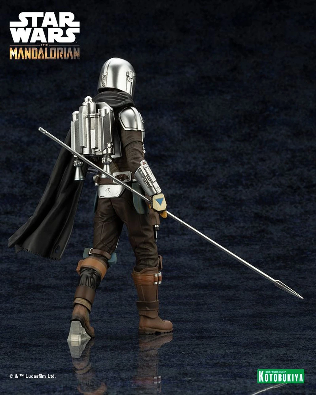 Kotobukiya ARTFX+ MANDALORIAN & GROGU With Beskar Staff 1/10 Figure (Star Wars: The Mandalorian) 9 Kotobukiya ARTFX+ MANDALORIAN & GROGU With Beskar Staff 1/10 Figure (Star Wars: The Mandalorian) - Image 7