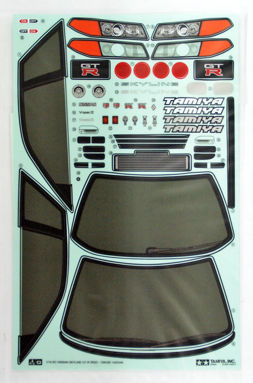 Tamiya 51365 (SP1365) Nissan GT-R (R32) Spare Body Set 1/10 Scale 5 Tamiya 51365 (SP1365) Nissan GT-R (R32) Spare Body Set 1/10 Scale - Image 3