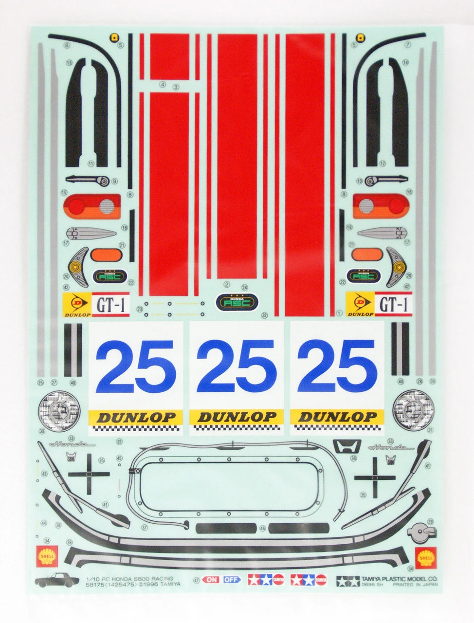 Tamiya 51402 (SP1402) RC Body Set Honda S800 Racing 1/10 Scale 5 Tamiya 51402 (SP1402) RC Body Set Honda S800 Racing 1/10 Scale - Image 3