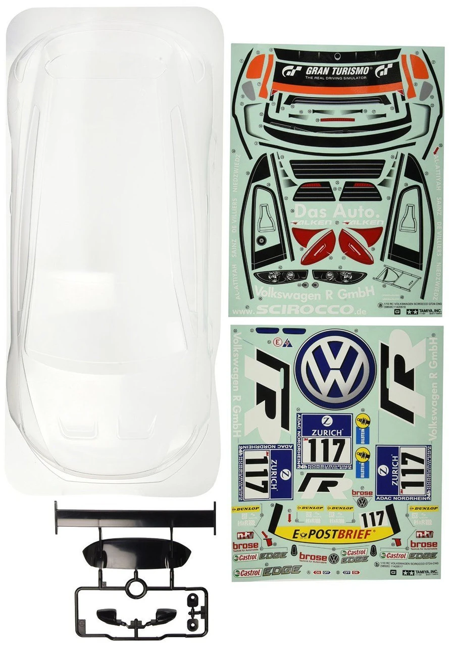 Tamiya 51473 (SP1473) Volkswagen Scirocco GT24-CNG Spare Body Set 1/10 Scale 3 Tamiya 51473 (SP1473) Volkswagen Scirocco GT24-CNG Spare Body Set 1/10 Scale
