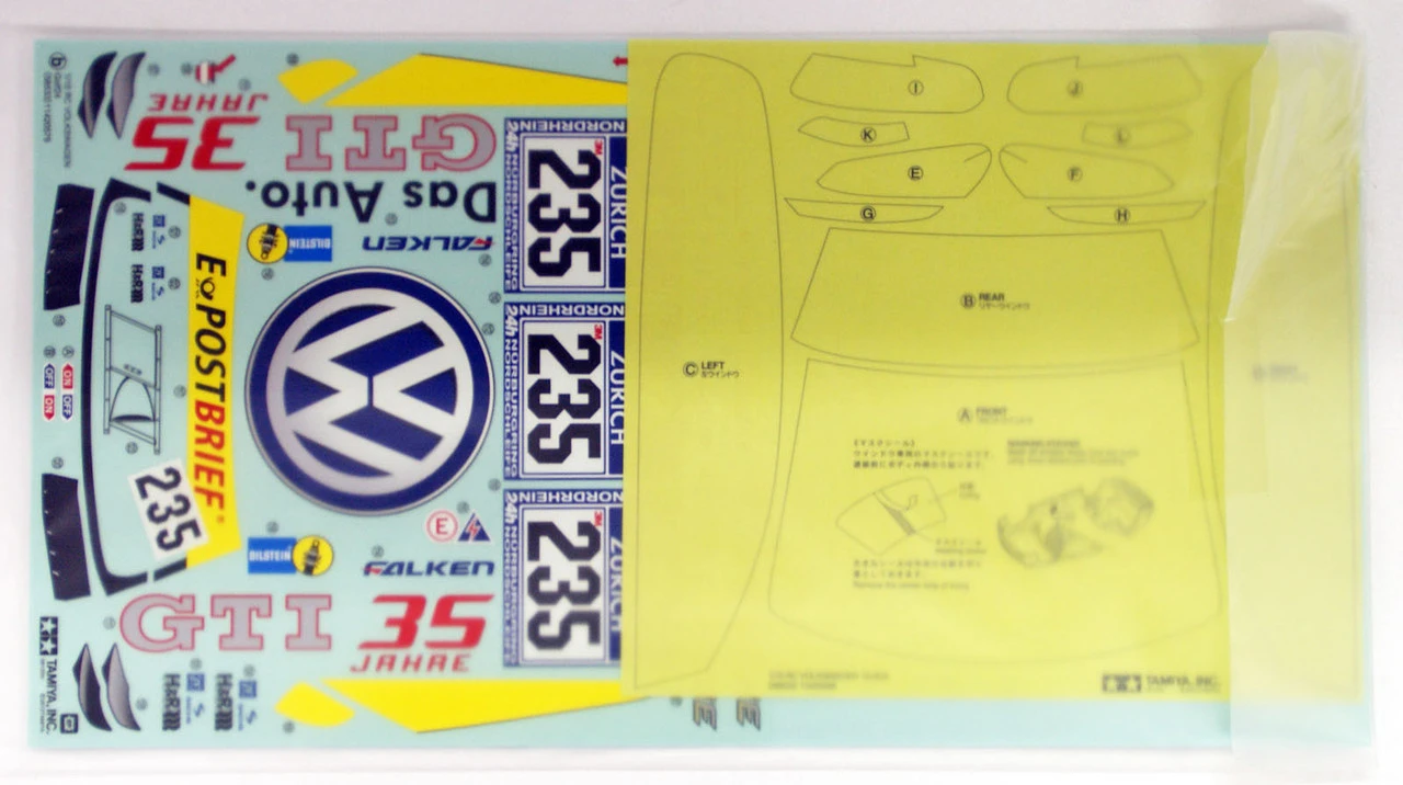 Tamiya 51497 (SP1497) Volkswagen Golf 24 Spare Body Set 1/10 Scale 6 Tamiya 51497 (SP1497) Volkswagen Golf 24 Spare Body Set 1/10 Scale - Image 4