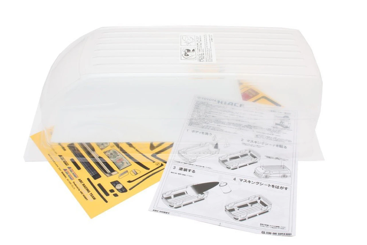 ABC Hobby RC 66084 1/10 Toyota Hiace Clear Body 3 ABC Hobby RC 66084 1/10 Toyota Hiace Clear Body