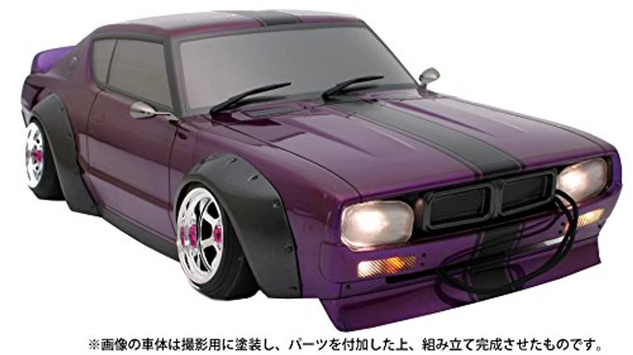 ABC Hobby RC 66162 1/10 Skyline KPGC110 Cherry Custom Tail Clear Body 4 ABC Hobby RC 66162 1/10 Skyline KPGC110 Cherry Custom Tail Clear Body - Image 2