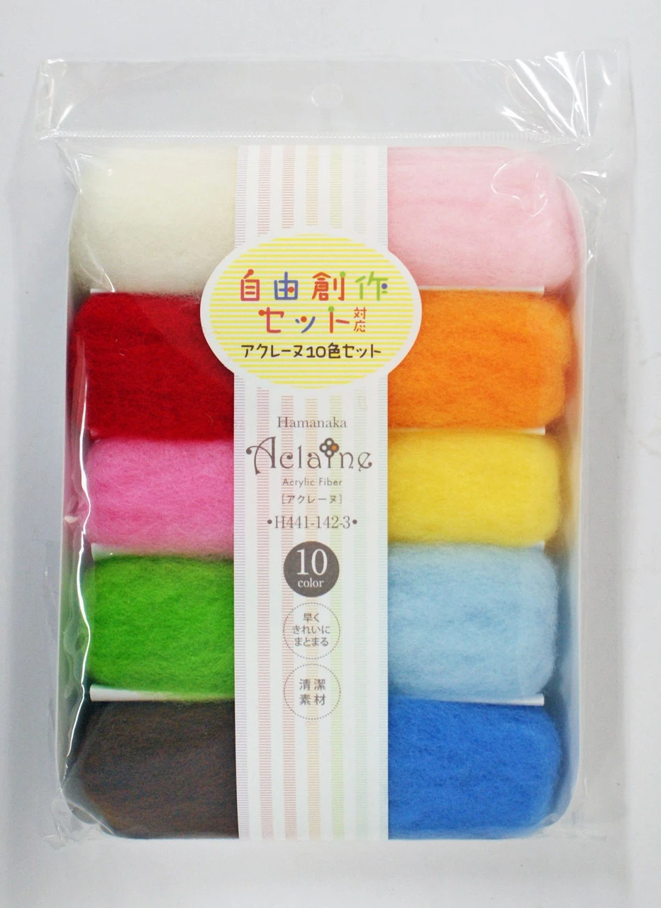 Hamanaka H441-142-3 Aclaine Acrylic Fiber 10 Color Set No.3 3 Hamanaka H441-142-3 Aclaine Acrylic Fiber 10 Color Set No.3