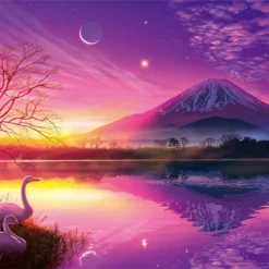 Yanoman Jigsaw Puzzle 10-1302 KAGAYA Mt.Fuji At Dawn (1000 Pieces)