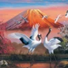 Yanoman Jigsaw Puzzle 10-1319 Japanese Art Tatsuji Kajita Reiho Bukaku Cranes (1000 Pieces) -Kotobukiya shop 4979817133194 1 53876.1528442078