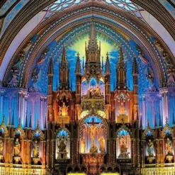 Yanoman Jigsaw Puzzle 10-1377 Notre-Dame Basilica (Montreal) (1000 Pieces)