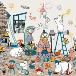 Yanoman Jigsaw Puzzle 10-1379 Moomin Let's Build A House (1000 Pieces)