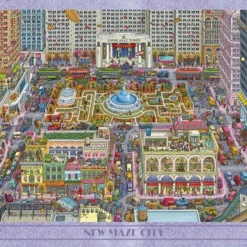 Yanoman Jigsaw Puzzle 10-1382 Kamigaki Hirofumi New Maze City (1000 Pieces)