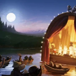 Yanoman 10-1406 Jigsaw Puzzle Moomin And The Golden Tail (1000 Pieces)