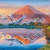 Yanoman 10-1451 Jigsaw Puzzle The Reflection Of Flying Cranes & Mount Fuji In Lake (1000 Pieces) -Kotobukiya shop 4979817134511 a6f479d28c3712830871a32fb1314e9e 58019.1697079793