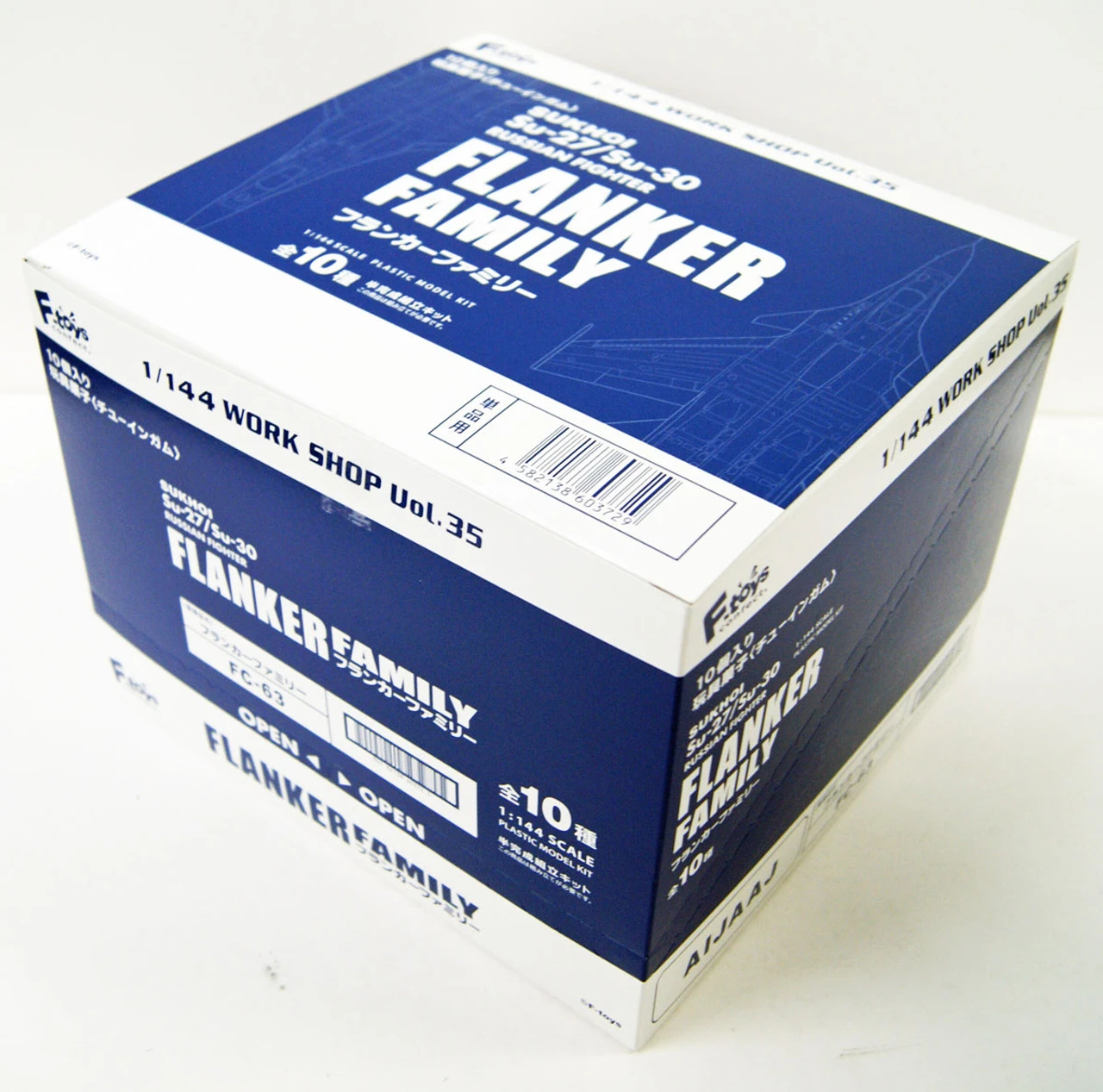 F-toys 603729 Flanker Family Sukhoi Semi-Finished 1/144 Scale Kit 1 BOX 10 Kits Set 3 F-toys 603729 Flanker Family Sukhoi Semi-Finished 1/144 Scale Kit 1 BOX 10 Kits Set