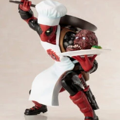 Kotobukiya MK252 ARTFX+ Marvel Universe Cooking Deadpool 1/10 Scale Figure -Kotobukiya shop MK252 cooking deadpool 01 comp 84038.1503980320