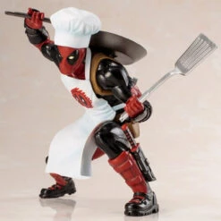 Kotobukiya MK252 ARTFX+ Marvel Universe Cooking Deadpool 1/10 Scale Figure -Kotobukiya shop MK252 cooking deadpool 06 comp 79429.1503980301