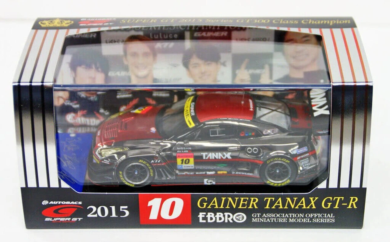 Ebbro 45351 GAINER TANAX GT-R SUPER GT300 2015 Champion Car No.10 1/43 Scale 3 Ebbro 45351 GAINER TANAX GT-R SUPER GT300 2015 Champion Car No.10 1/43 Scale